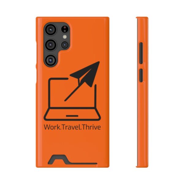 Inspirational Phone Case with Card Holder - Work.Travel.Thrive - Image 17