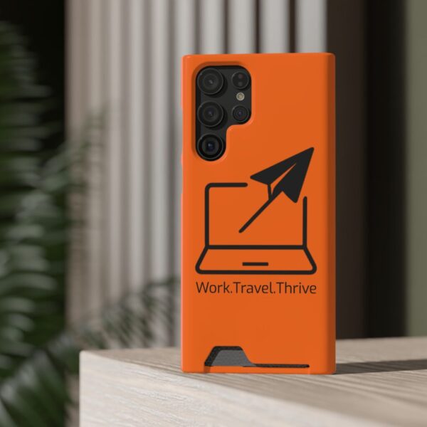Inspirational Phone Case with Card Holder - Work.Travel.Thrive - Image 20