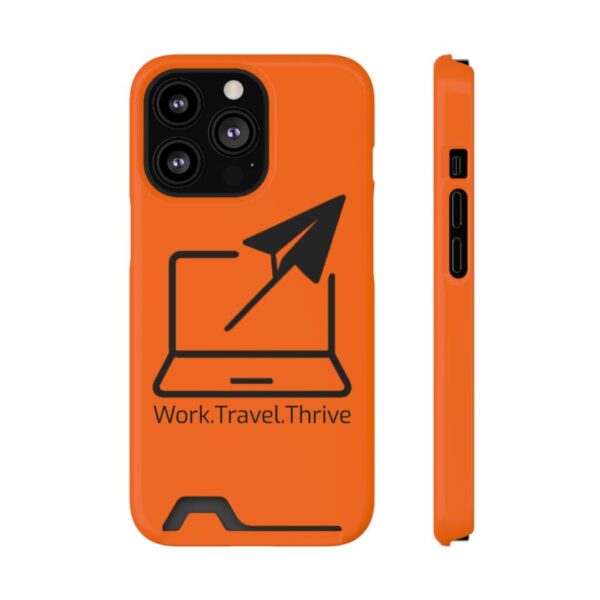 Inspirational Phone Case with Card Holder - Work.Travel.Thrive - Image 121