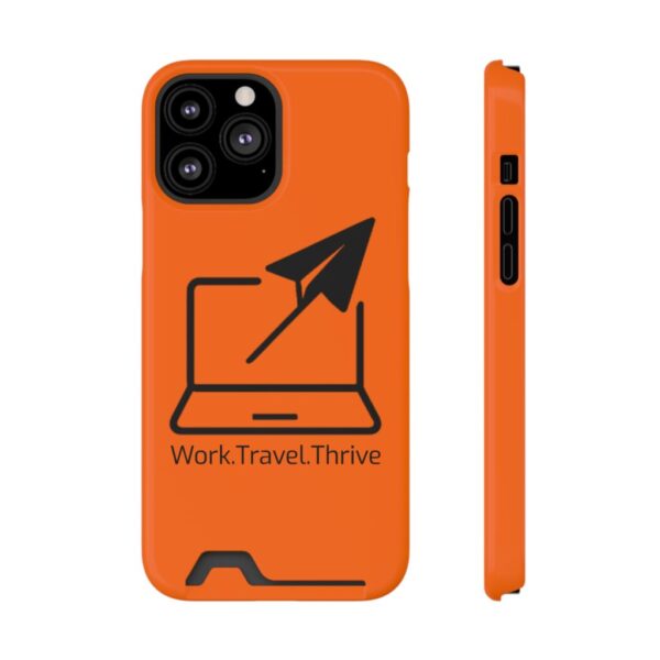 Inspirational Phone Case with Card Holder - Work.Travel.Thrive - Image 49