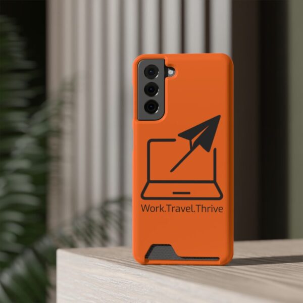 Inspirational Phone Case with Card Holder - Work.Travel.Thrive - Image 140
