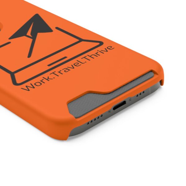 Inspirational Phone Case with Card Holder - Work.Travel.Thrive - Image 46