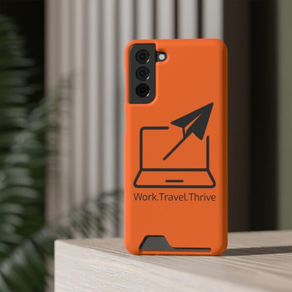 Inspirational Phone Case with Card Holder - Work.Travel.Thrive - Image 72