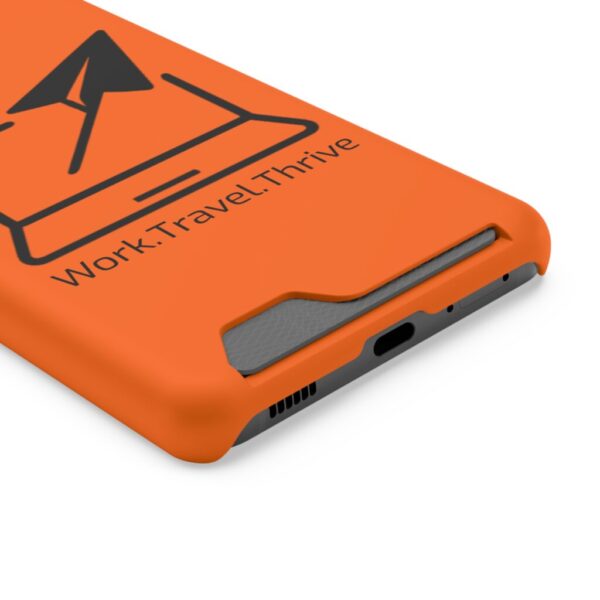 Inspirational Phone Case with Card Holder - Work.Travel.Thrive - Image 70