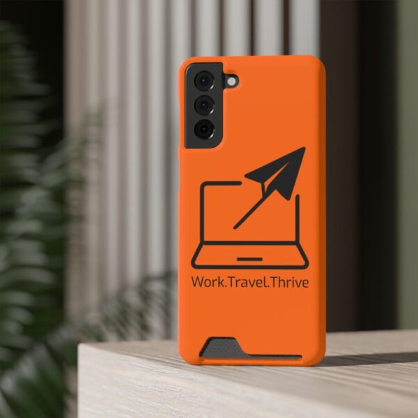 Inspirational Phone Case with Card Holder - Work.Travel.Thrive - Image 148