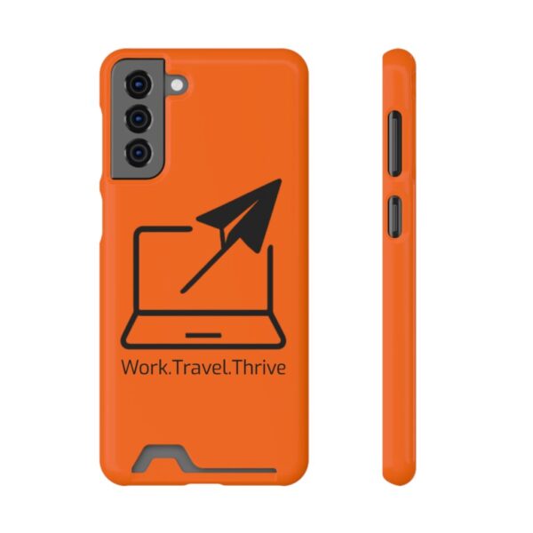 Inspirational Phone Case with Card Holder - Work.Travel.Thrive - Image 145