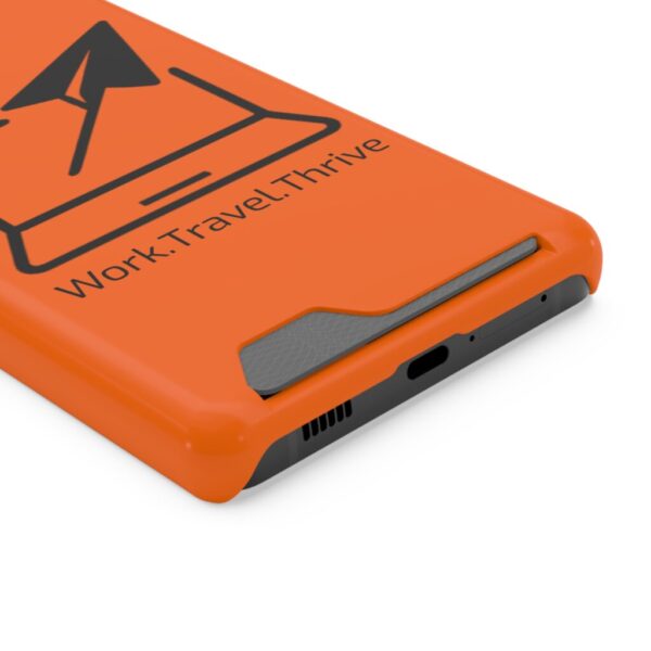 Inspirational Phone Case with Card Holder - Work.Travel.Thrive - Image 74