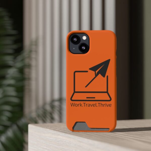 Inspirational Phone Case with Card Holder - Work.Travel.Thrive - Image 108