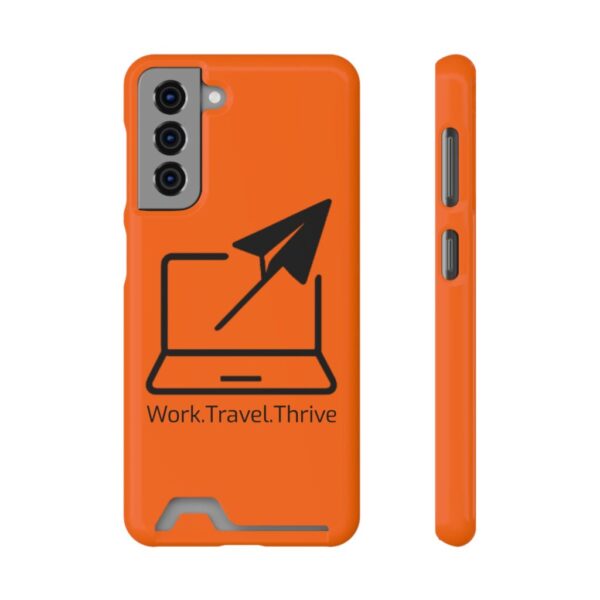 Inspirational Phone Case with Card Holder - Work.Travel.Thrive - Image 137