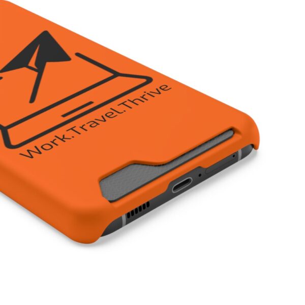 Inspirational Phone Case with Card Holder - Work.Travel.Thrive - Image 14