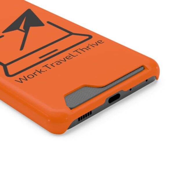 Inspirational Phone Case with Card Holder - Work.Travel.Thrive - Image 66