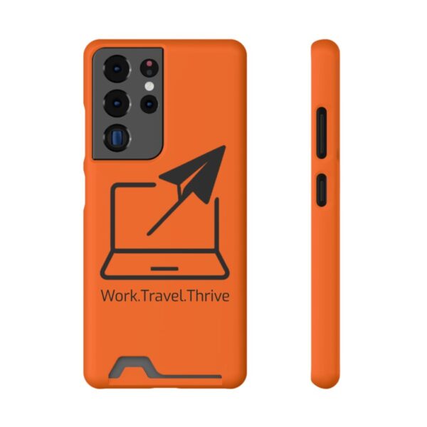 Inspirational Phone Case with Card Holder - Work.Travel.Thrive - Image 157