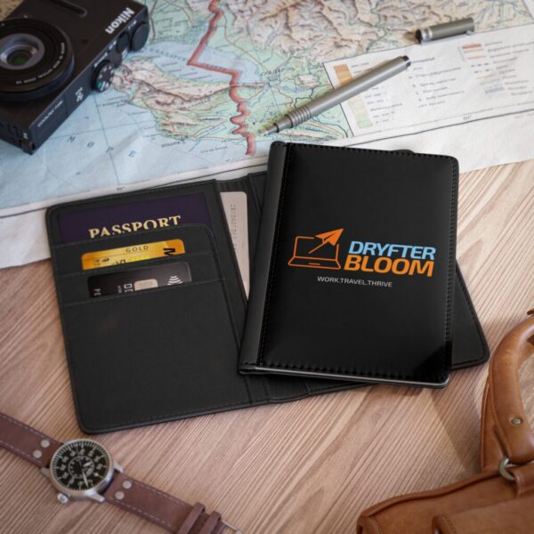 Travel Passport Cover - DRYFTER BLOOM - Work, Travel, Thrive - Image 4