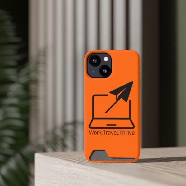 Inspirational Phone Case with Card Holder - Work.Travel.Thrive - Image 120