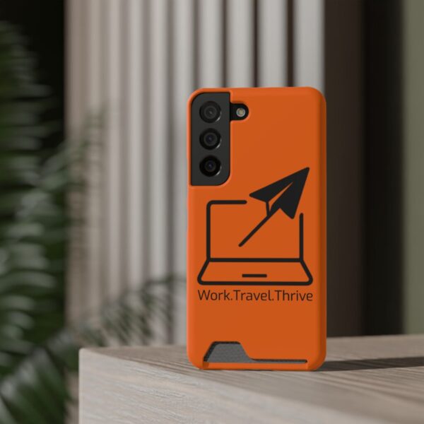 Inspirational Phone Case with Card Holder - Work.Travel.Thrive - Image 88