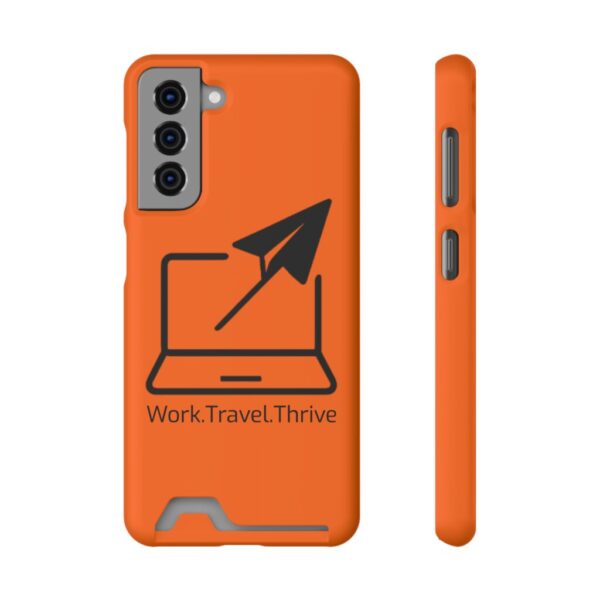 Inspirational Phone Case with Card Holder - Work.Travel.Thrive - Image 141