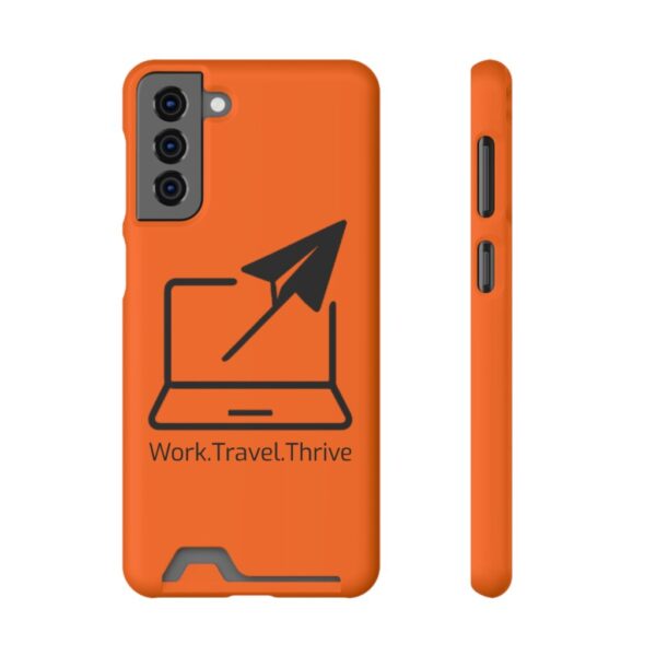 Inspirational Phone Case with Card Holder - Work.Travel.Thrive - Image 149