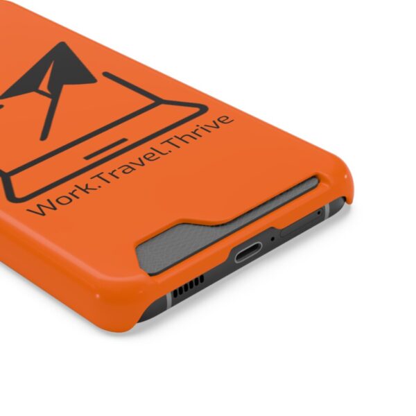 Inspirational Phone Case with Card Holder - Work.Travel.Thrive - Image 10