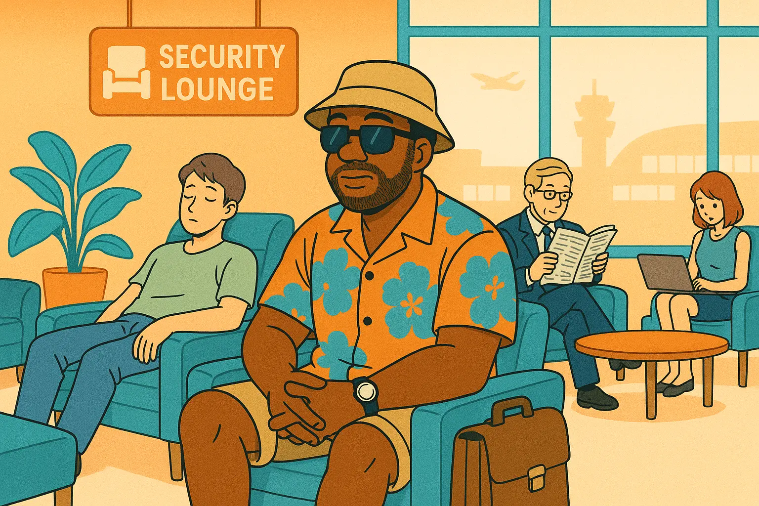 Airport time-saving hacks infographic