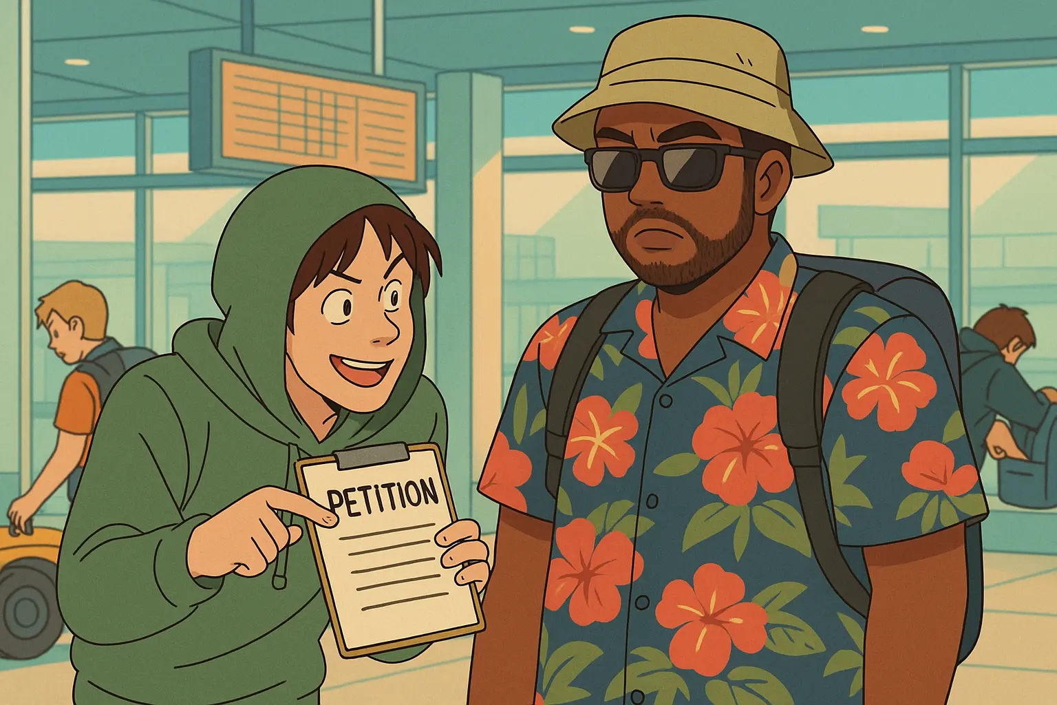 Travel scams illustration placeholder