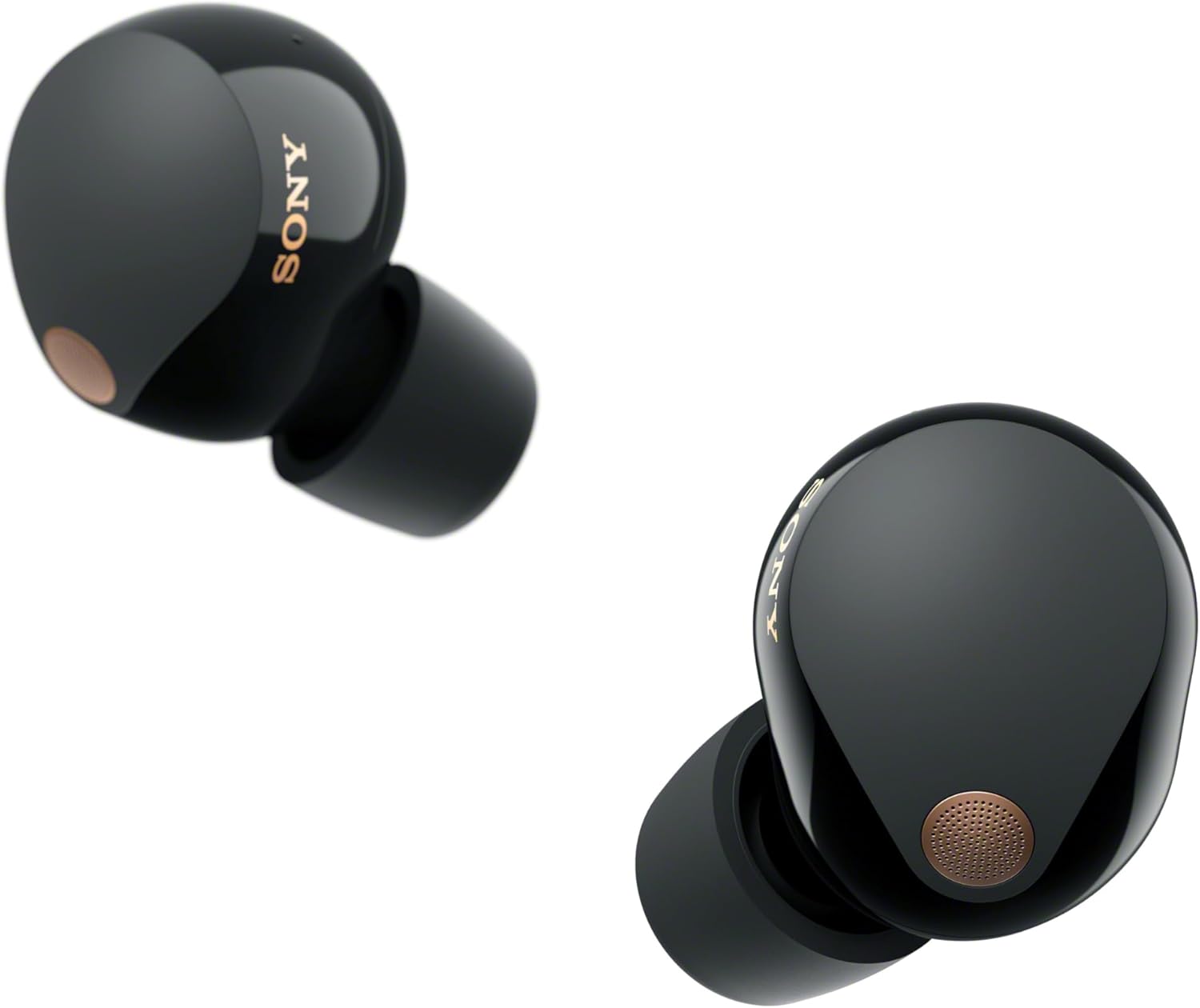 Sony WF‑1000XM5 earbuds with charging case