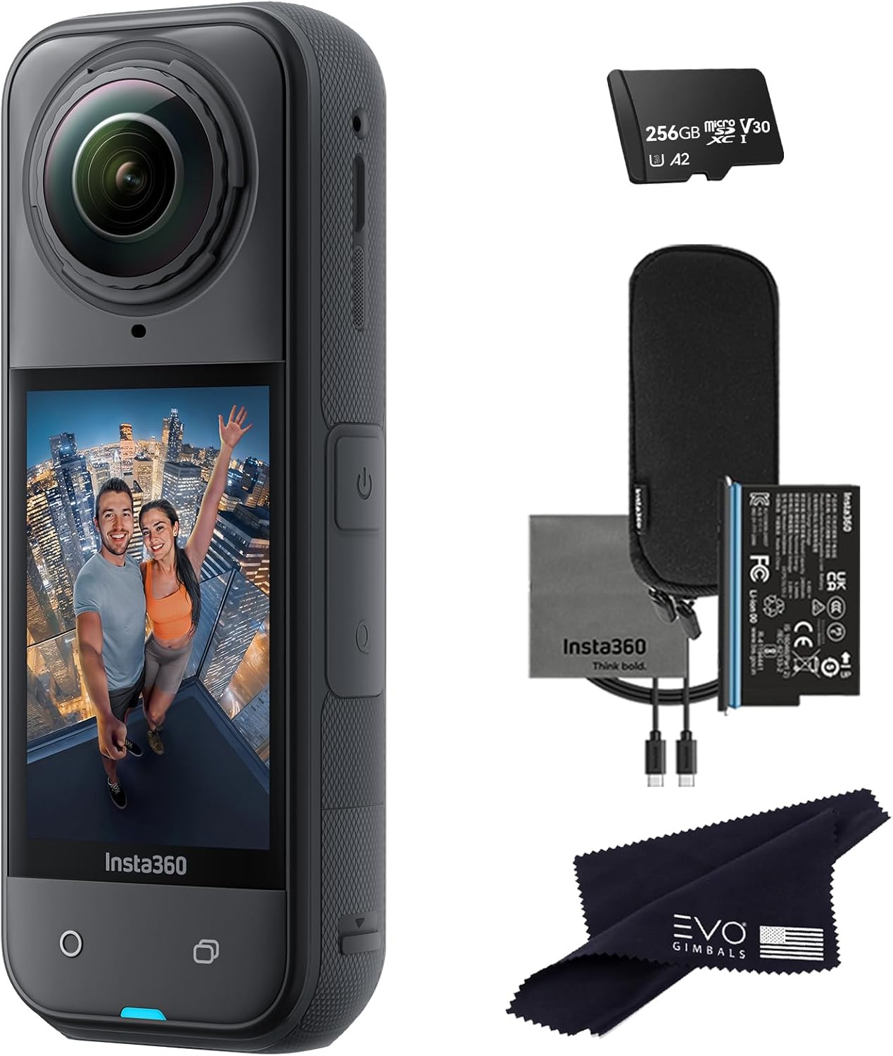 Insta360 X5 - Waterproof 360 Action Camera with 1/1.28